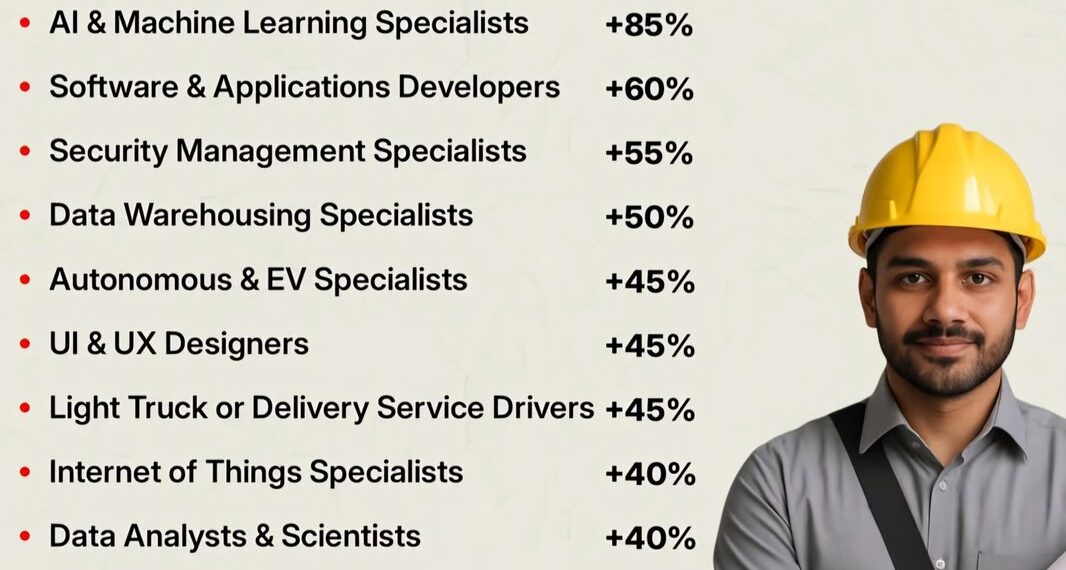 World’s Top 15 Fastest Growing Jobs
1. Big Data Specialists +110%
2. FinTech