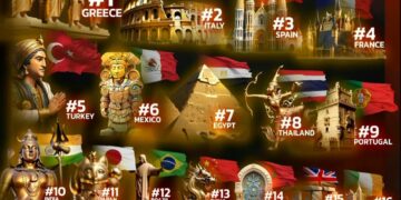 Top 24 Countries with the Richest Heritages in the World  

1.  Greece
2.  Italy