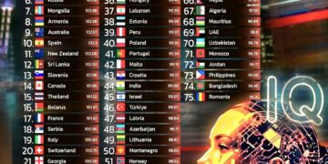 Top 75 Countries by Average IQ 2025  

1.  China – 107.19
2.  South Korea – 106.