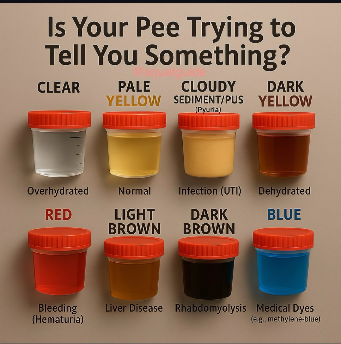Urine Color Chart