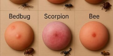 Identifying common insect bites   

Seen a bite like this before?