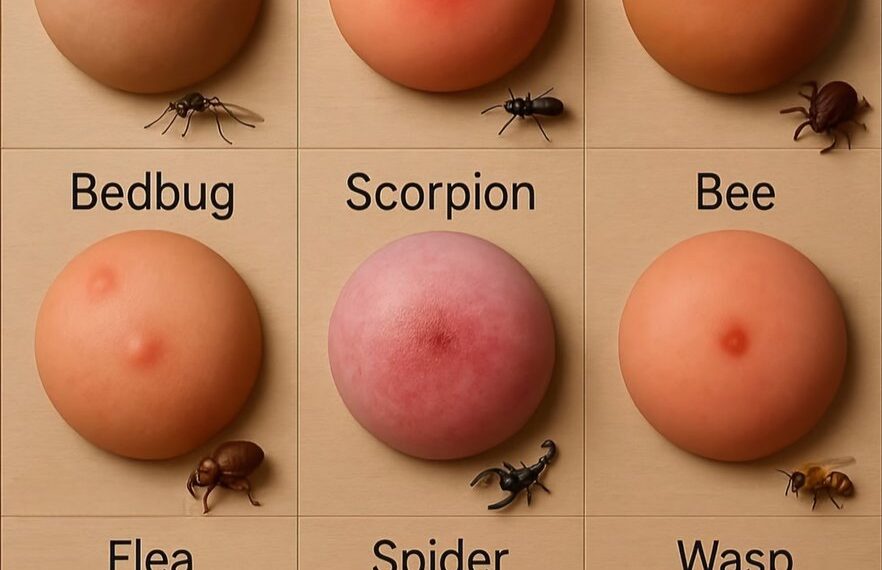 Identifying common insect bites   

Seen a bite like this before?