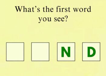 What is the first word you see?