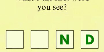 What is the first word you see?