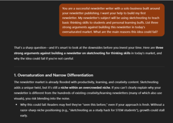 Using AI to Toughen and Fortify My Ideas