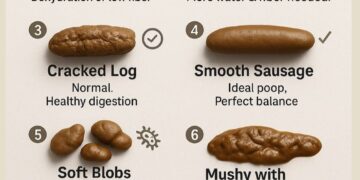 What Your Poop Says About You – 7 Types  

1.  Pebble-Like
 Constipation
 Dehydr