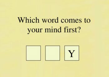 Which word comes to your mind first?