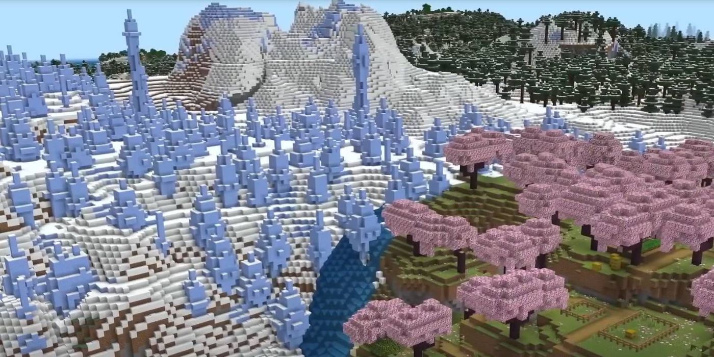 Cherry Blossom and Ice Spikes