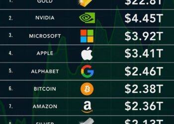 Top 10 Most Valuable Assets in the World by Market Cap