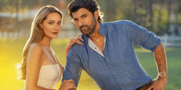 Engin Akyürek and Gülsim Ali Shine in New Bereketli Topraklar Poster