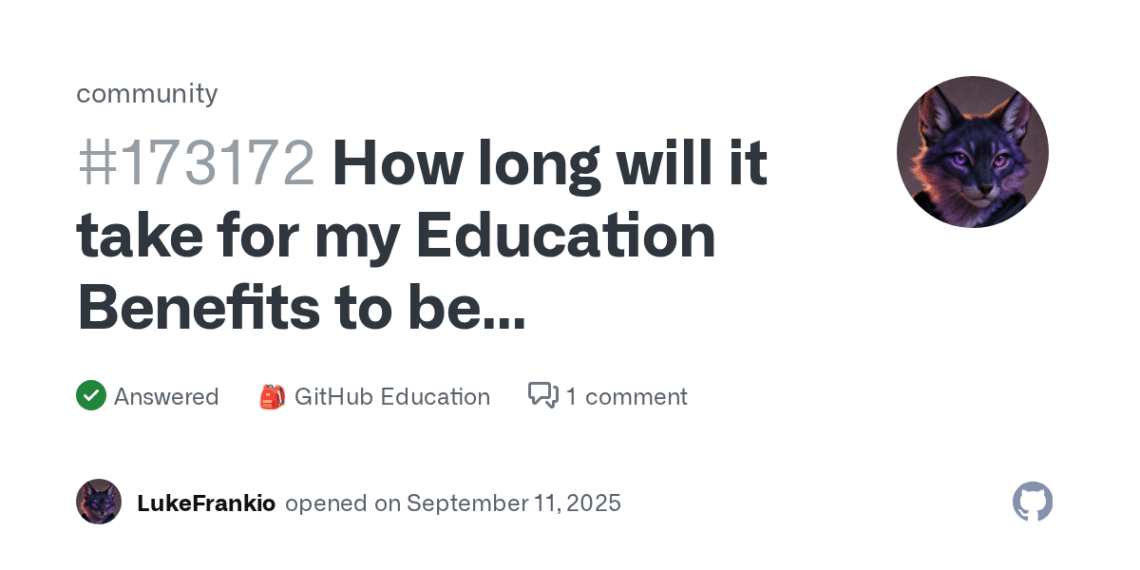 How To Reinstatement of Education Benefits on GitHub