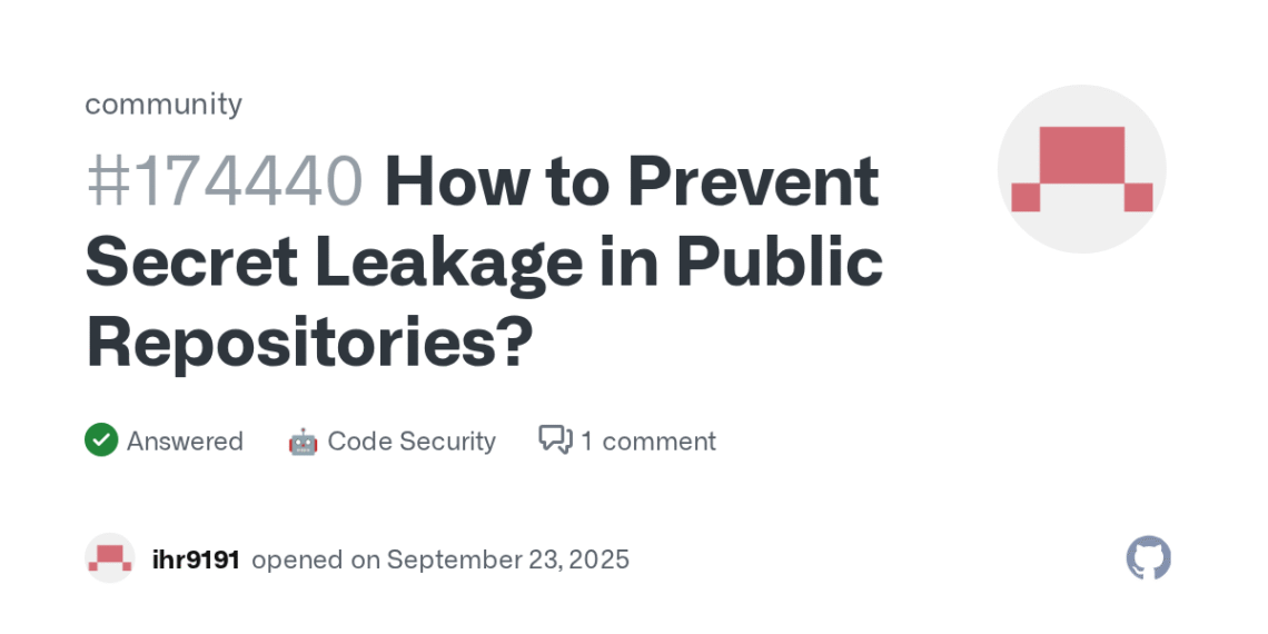 How to Detect and Prevent Secrets in Public GitHub Repositories