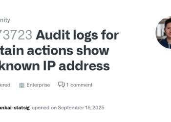 How to Fix Unknown IP Address Issue in GitHub Audit Logs for Pull Review Comments