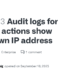 How to Fix Unknown IP Address Issue in GitHub Audit Logs for Pull Review Comments