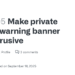How to Hide the Blue Banner on Your Private GitHub Profile