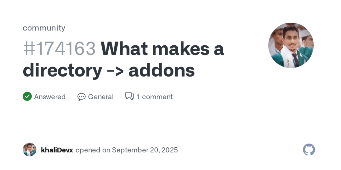 How to Identify Odoo Addons in a Normal Directory on GitHub