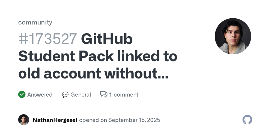 How to Transfer GitHub Student Pack from Old Account to New