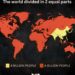 The World Population Divided in 2 Equal Parts