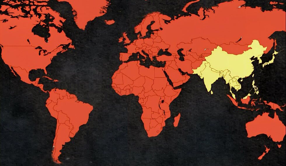 The World Population Divided in 2 Equal Parts