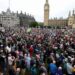 Thousands rally in London against Trump's second state visit