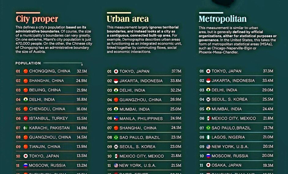 World’s Largest Cities by Population