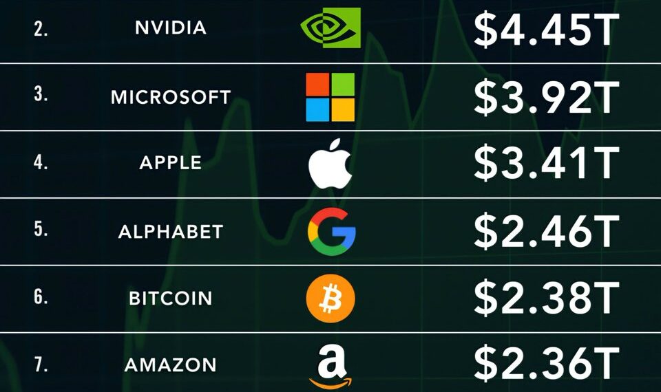 Top 10 Most Valuable Assets in the World by Market Cap