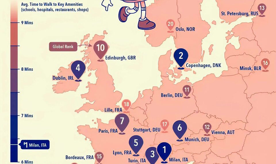 World’s Top 20 Most Walkable Cities