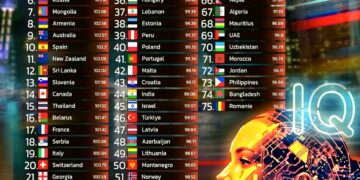 Top 75 Countries by Average IQ 2025