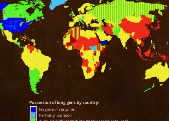 Gun Ownership Laws Around the World 

Pc: 𝕏/xruiztru