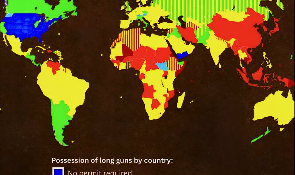 Gun Ownership Laws Around the World 

Pc: 𝕏/xruiztru