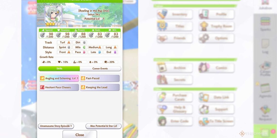 Top Skills, Support Cards, and Stats for Completing Seiun Sky in Umamusume