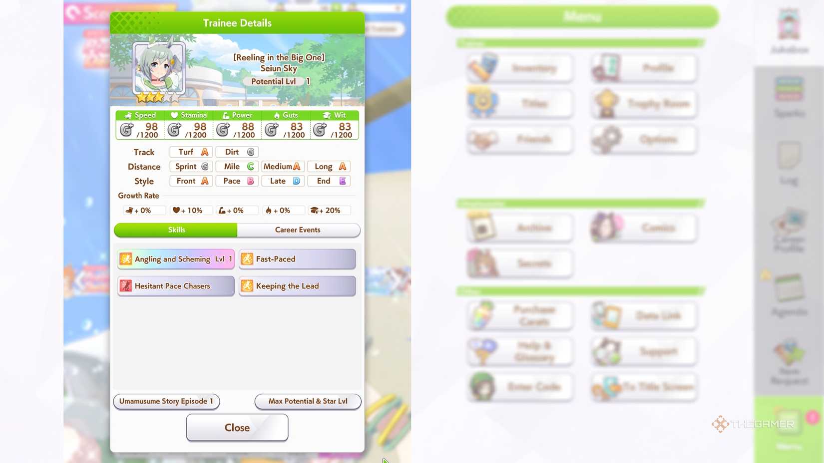 Top Skills, Support Cards, and Stats for Completing Seiun Sky in Umamusume