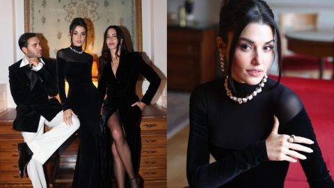 Hande Erçel sparks social media debate with English speech at Çırağan