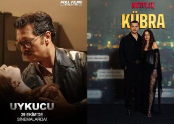 Aslıhan Malbora Supports Boyfriend Çağatay Ulusoy at Uykucu Premiere