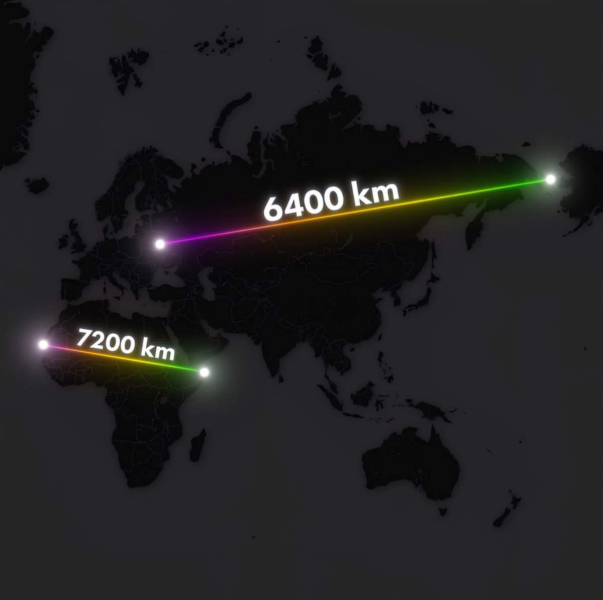 World map highlighting Africa and Russia