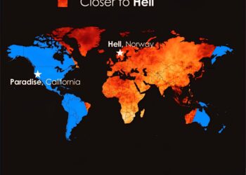 Countries Closer to Paradise or Hell