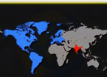 The Countries in Blue have an Equal Population to the Countries in Red