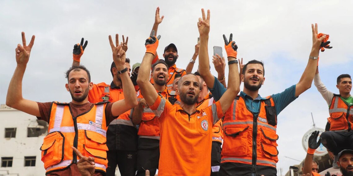 Gaza Palestinians Celebrate Ceasefire Deal with Love