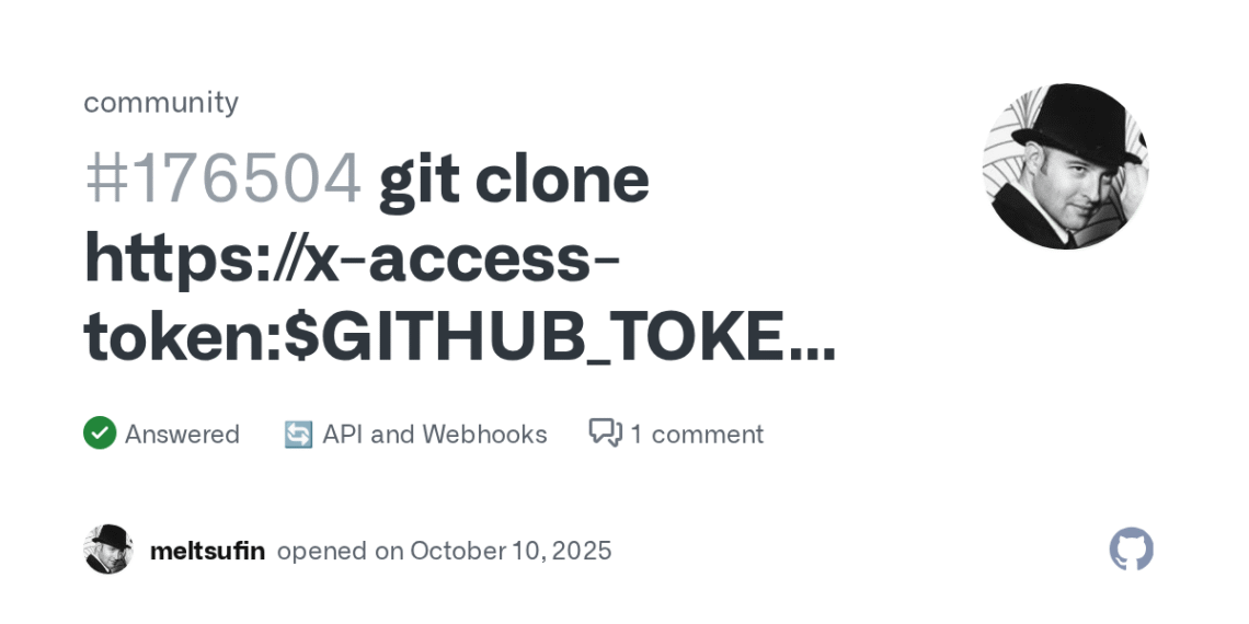 How To Clone a Private Repo Using GitHub App Credentials