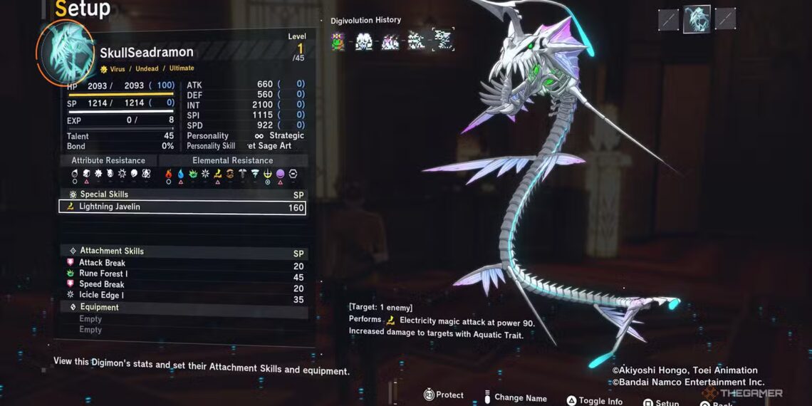 How To Digivolve Into SkullSeadramon in Digimon Story Time Stranger: Completing & Solving