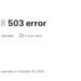 How To Fix GitHub 503 Error When Creating a New Repo