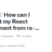 How To Improve React API Data Fetching and Avoid Re-Renders Using GitHub