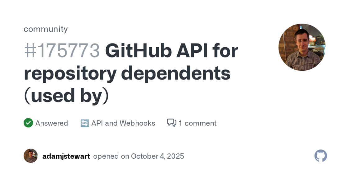 How to Access the "Used by" Count on GitHub Repositories via API