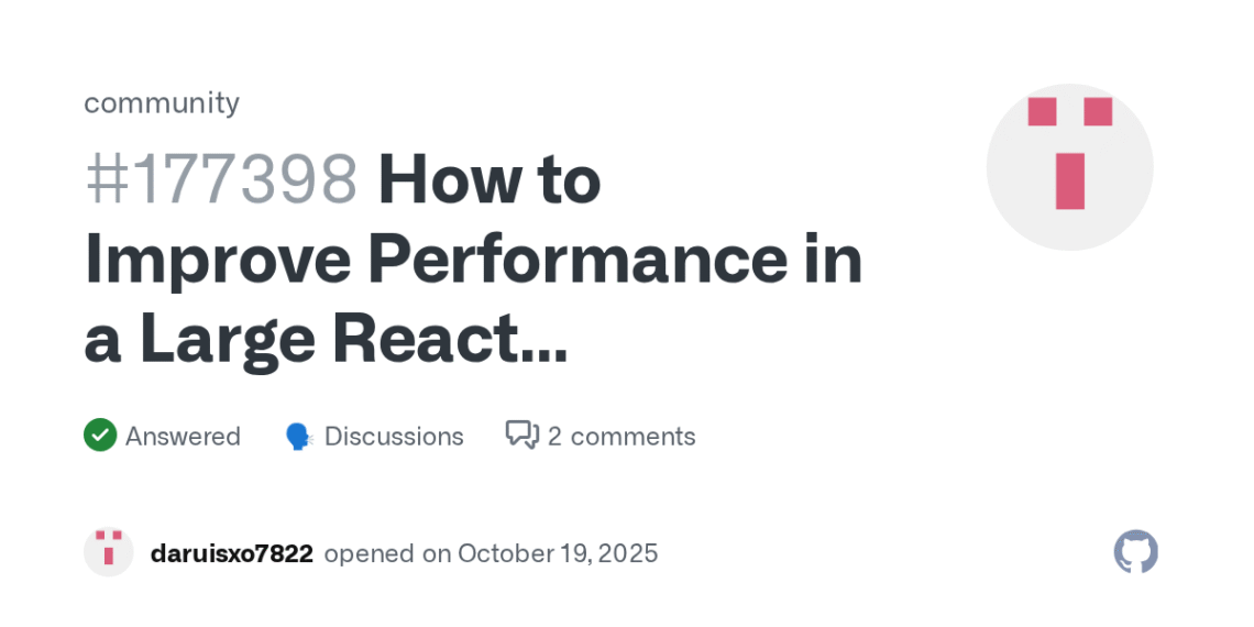 How to Boost React App Performance on GitHub: Optimize Speed & Rendering