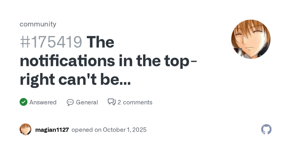 How to Clear Persistent Notifications on GitHub Top-Right corner