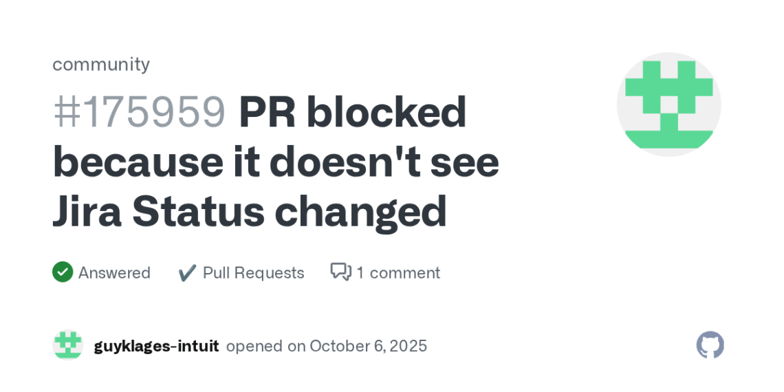 How to Fix Repeated Git Issues Caused by PR or Jira Connection