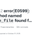 How to Fix source_file Method Error in Rust GitHub Projects