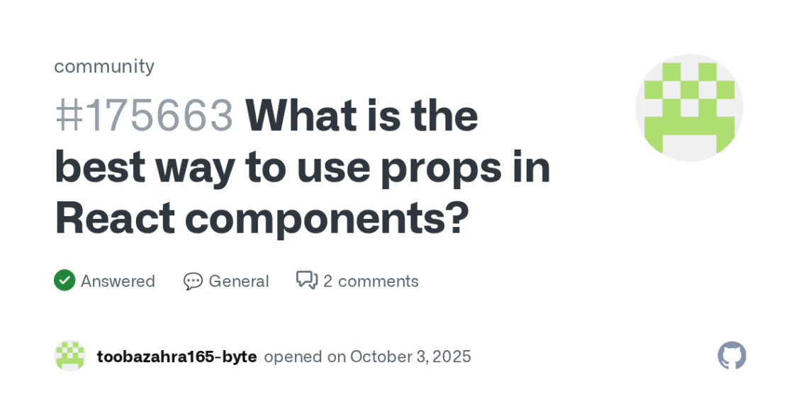 How to Pass Data with Props in React (GitHub Tutorial)