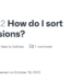 How to Sort Discussions on GitHub