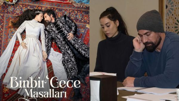 İbrahim Çelikkol and Cansu Dere Stun in First Binbir Gece Masalları Poster